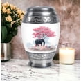 thumbnail image 5 of Elephant Cremation Urns For Mom -1 Large Memorial Urns For Adult For Ashes - Pink Keepsake Urn For Adult Male Set Of 4 - Blue Mini Funeral Urn For Human Ashes For Female (10&3) Inch Combo, 5 of 7