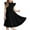 Black, variant on XIMIN Tween Girls Summer Casual Elegant O Neck Daily Dress Cap Sleeve Solid Color Dress Formal Ruffle Sleeve A Line Dresses with Belt High Waist Swing Party Dress
