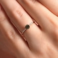 thumbnail image 5 of Gem Stone King 10K Yellow Gold Brown Smoky Quartz and White Lab Grown Diamond Engagement Ring for Women (0.31 Cttw, Round 4MM, Gemstone Birthstone, Size 7), 5 of 5