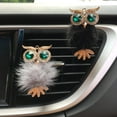 thumbnail image 7 of Walbest Car Diffuser Vent Clip, 1 Pack Owl Cute Car Air Freshener,Bling Crystal Car Air Vent Clip Charms Car fresheners for Women, Pink, 7 of 7