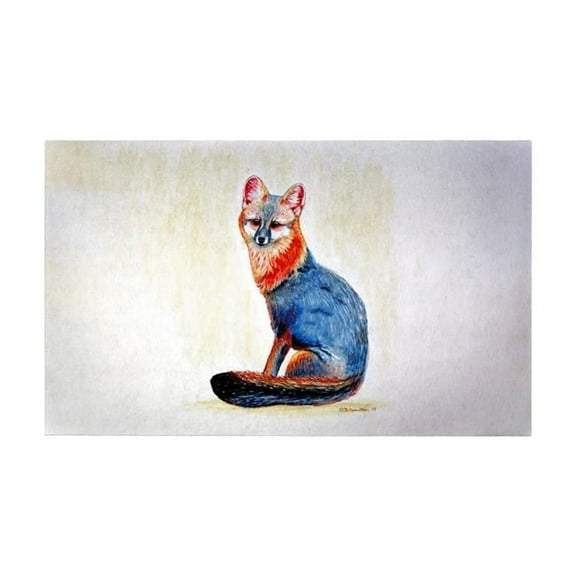 Betsydrake DM1149G 30 x 50 in. Gray Fox Door Mat