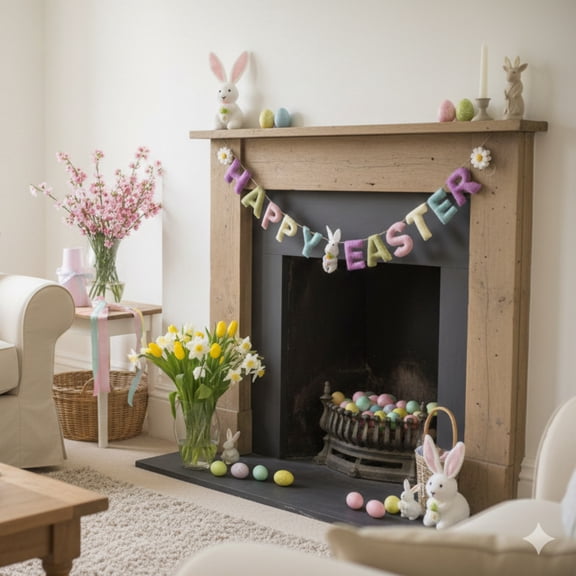 Felt Garland - Happy Easter