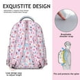 thumbnail image 5 of "Sunflower Patchwork Floral Backpack - Unique School Backpack for Creative Teens, Handmade-Inspired Flowers Design, Roomy College Essential with Charm Hook", 5 of 6