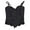 Black, variant on Aboser Corset Tops for Women Lace Elastic Strap jacquard Shapewear Lace Up Irregular Hem Bustier Top Waist Slimming
