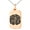 Rose, variant on Stainless Steel Letter G Initial 3D Cube Box Monogram Engraved Small Rectangle Dog Tag Charm Pendant Necklace
