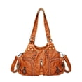 thumbnail image 2 of Bolso de hombro Zulema Correa ajustable Cuero PU Marrón, 2 of 8