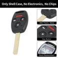 thumbnail image 4 of Unique Bargains 4 Buttons Keyless Entry Remote Fob Key Shell Case for Honda Civic 2006-2013, 4 of 7