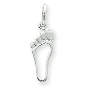 KEVIN JEWELERS Sterling Silver Foot Charm