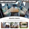 thumbnail image 3 of XYZCANDO Boho Flower Butterfly RV Dinette Cushions Washable Couch Cover 2 Cushion Sofa Universal Sofa Slip Covers for 2 Seat Cushion Couch RV Accessories for Inside Bench Seat Cover White, 3 of 7