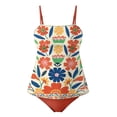 thumbnail image 3 of cocolona Womens Two Piece Tankini Swimsuits Modest Cute Bathing Suit Summer Vacation Beach Swimwear, 3 of 6