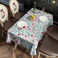 thumbnail image 4 of Pioneer Flower Floral Print Pattern Rectangle Tablecloth 60"x120",Waterproof Polyester Rectangle Table Cloth, Wipeable Spillproof Polyester Tablecloth for Dining, Camping, Indoor and Outdoor, 4 of 6