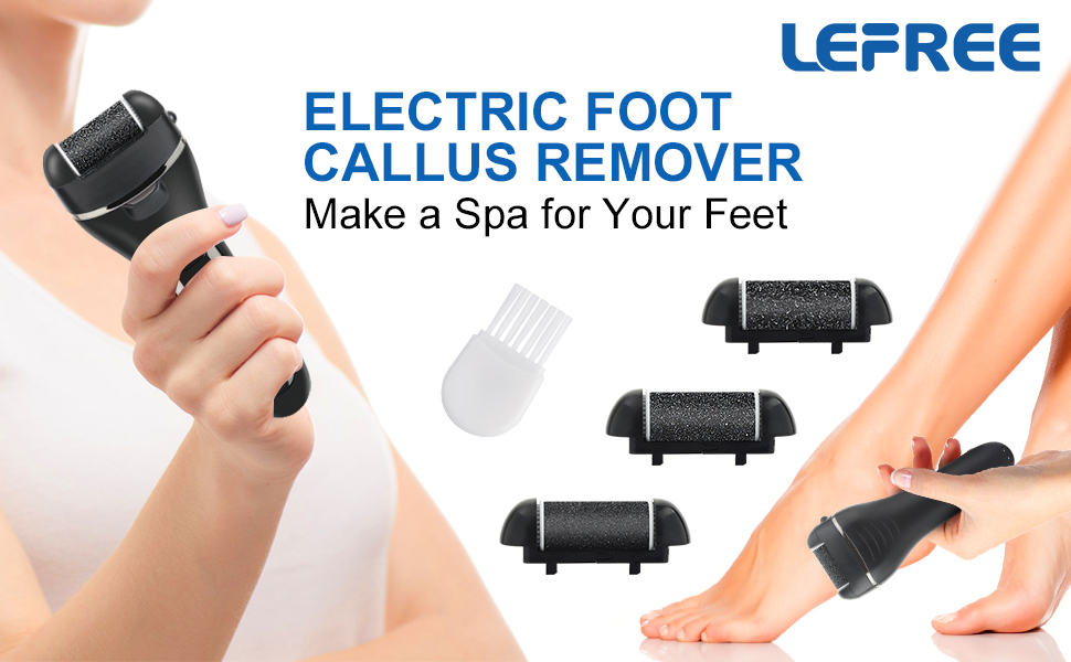 Electronic Foot File Pedicure Kits ,  16 in 1 Rechargeable Portable Electric Foot Callus Remover for Remove Cracked Heels Calluses and Dead Skin Black