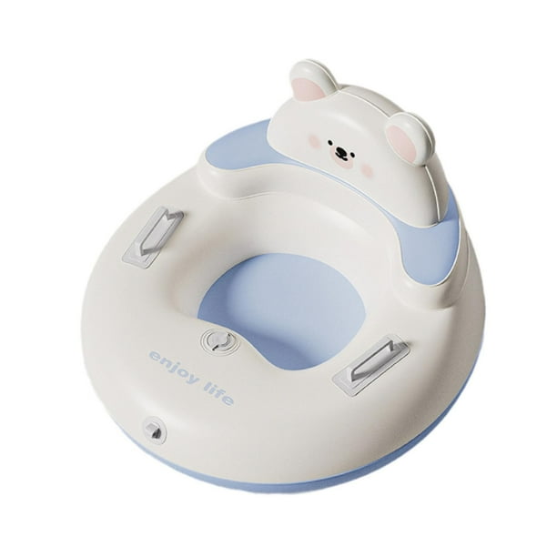 Trineo inflable portátil, divertido y resistente para el invierno, ideal para adolescentes y niños. Blanco