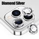 thumbnail image 1 of Para IPhone 13 14 11 Pro Max Diamond Metal Protector de cámara para IPhone 12 13 Mini Protector de cámara 3 unids/set vidrio de protección de lente Dengxun unisex, 1 of 2
