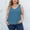 Blue, variant on Tank Tops for Women 2024 Summer Solid Color V-Neck Thread Sports Large Size Tops for Outer Wear Bottoming Slim Short Tops