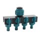 thumbnail image 1 of 1/2 "divisor de Manguera de 4 Vías para Jardín Adaptador de Conector de Grifo de Jardín de Plástico, 1 of 9