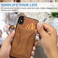 thumbnail image 6 of TOP SHE Case for Apple iPhone XS Max (6.5"), iPhone XS Max Case (6.5 Inch) - Synthetic Leather Protective Case with Card Slot / Kickstand, Slim Fit Lightweight Simple Fashion Cover (Brown), 6 of 7