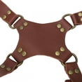 thumbnail image 2 of Camera Shoulder Strap for Two Cameras, Retro Dual Camera Leather Strap Harness, Anti-Break Lightweight Leather Camera Strap Double Shoulder Harness Strap for Cameras brown, 2 of 9