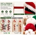 thumbnail image 5 of Crochet Christmas Spiral Ornaments DIY Kit,Beginner Friendly Christmas Spiral Tree Decor Craft Set with Soft Yarn, Snowflake Beads, Festive Holiday Gift for Adults, 5 of 7