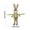 Green, variant on Easter Curtain Ties Bunny Curtain Ties, Tiebacks for Drapes Curtain Pull Backs, Clip Rings for Curtains Boho Decor for Home Office, Bedroom, Bathroom Decor(Single)