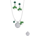 thumbnail image 2 of Delight Jewelry Stainless Steel Disc Angels Wear Scrubs Green Shamrock Necklace and Clover Earrings Jewelry Set, 2 of 5
