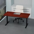thumbnail image 3 of OfficeSimpli Wood Desk Top, 60 x 30 Inch Made in USA, Table Top for Standing Desk Frame, Kitchen Countertop, Butcher Block, Workbench Long Table Tops for Home & Office - Mahogany Long Grain, 3 of 8