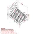 thumbnail image 4 of LIT PLATEFORME, 60 PO, en velours, gris, 4 of 8