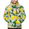 thumbnail image 4 of Bingfone Lemon1 Men'S Drawstring Hoodie Long Sleeve Pocket Sweatshirts-X-Large, 4 of 9
