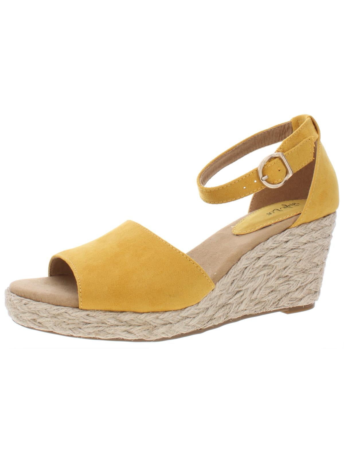 Style & Co. Womens Seleeney Faux Suede Open Toe Wedge Sandals