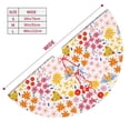 thumbnail image 3 of Yiaed Colorful Floral Print Christmas Tree Skirt , Tree SkirtsTree Mat for Christmas Winter Holiday Indoor Decorations-36", 3 of 7