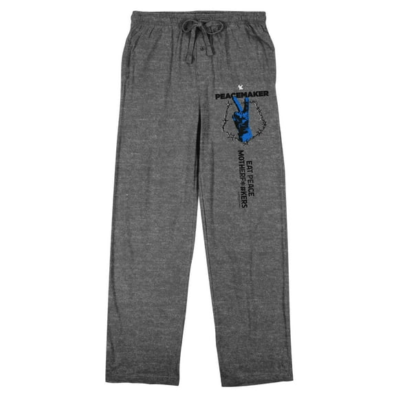 Peacemaker: Season 2 Logo on Heather Gray Adult Sleep Pant-XL