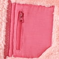 thumbnail image 3 of Children's Winter Solid Color Thick Zipper Cardigan with Fleece Lining for Casual Sports, 3 of 7