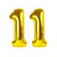 thumbnail image 1 of Globo número 11 dorado de 40 pulgadas para decoración de fiesta de cumpleaños, 1 of 6