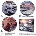 thumbnail image 3 of Designart "Whimsical Dawn Winter Scene" Snow Canvas Wall Art, 3 of 7
