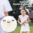 thumbnail image 2 of HUGFEGWE High Stability Performance Badminton with Excellent Durability 3pcs Duck Feather Set High-Elasticity Cool CJB91-52757, 2 of 5