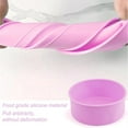 thumbnail image 5 of 1 Pack 7.87" Round Silicone Cake Pans,Round Nonstick Silicone Cake Molds,Round Cake Pan,Nonstick Baking Pans - Silicone Molds For Baking,Quick Release For Layer,Cheese,Rainbow And Chiffon Cakes, 5 of 7