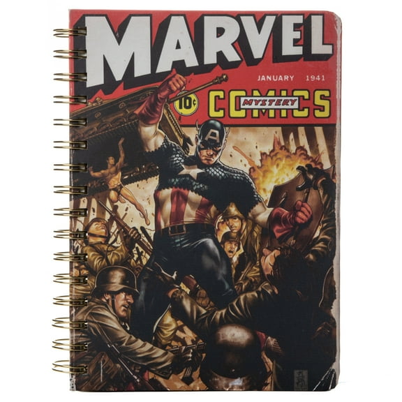 Captain America Spiral Hardcover Journal