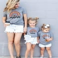 thumbnail image 2 of Mother‘s Day Cotton T-Shirt with Rainbow Parent-Child Family Matching Letter Print Top, 2 of 6