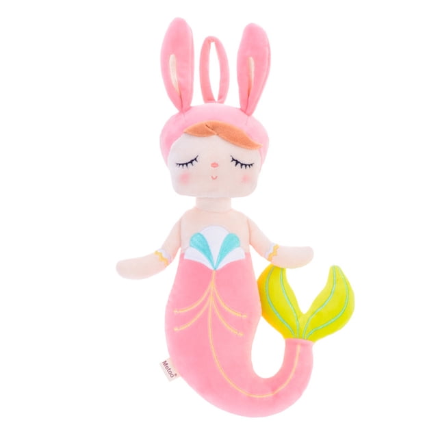 Metoo Rabbit Mermaid Angela Doll Accompany Sleeping Ragdoll Gifts for Infants and Children Plush Toys Gifts.