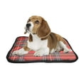thumbnail image 2 of PKQWTM Tartan Plaid Raster Pattern Pet Dog Cat Bed Pee Pads Mat Cushion Potty Dogsblankets Crate Bed Kennel 14x18 inch, 2 of 3