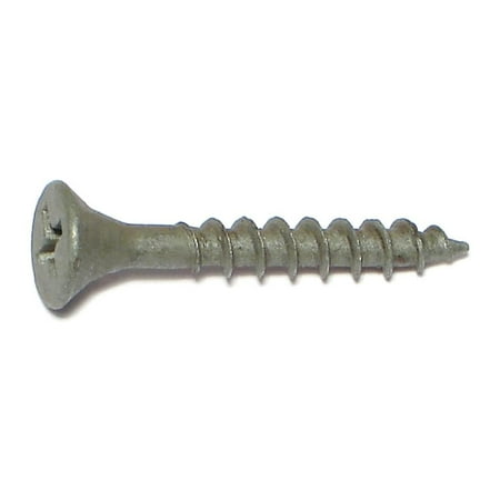 

#7 x 1-1/4 Green Ruspert Coated Steel Phillips Bugle Head Deckselect Deck Screws DKSBS-045