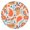 Tribal, variant on Elastic Round Tablecloth with Vibrant Hawaiian and Botanical Leaf Patterns, Waterproof Vinyl with Backing for Durable, Stain-Resistant Table Protection
