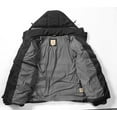thumbnail image 3 of VICTORY OUTFITTERS Hooded Men's Jacket Winter Parka Jacket Warm Thicken Ski Coat-Black-XXL, 3 of 5
