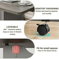 thumbnail image 6 of Faitaliicy Folding Dining Table, Dinner Table with Storage Shelves,Space Saving Dining Table with Wheels, Kitchen Table for Small Spaces, 6 of 9