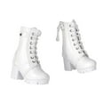 thumbnail image 2 of 1/6 Scale High Heeled Shoes Boot for 12" Women Figures Model Accessories White, 2 of 8