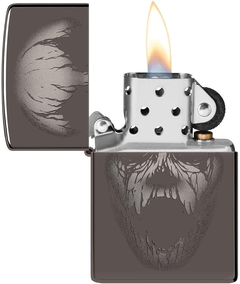 Zippo Lighter - Personalized Message Engraved on Backside Zombie Design Windproof Lighter (Monster #49799)