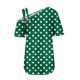 thumbnail image 4 of Tops de Ajuste Suelto para las Mujeres Moda Impresa Doble Suspensión Manga Corta Top Suelto, Blusa Casual Ligera, 4 of 5