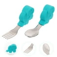 thumbnail image 4 of MasteelfCA 1 Set 2pcs Stainless Steel Spoon and Fork Baby Dinning Training Tableware Set, 4 of 7