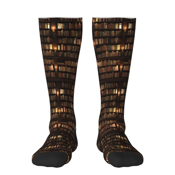 Balery Bookshelves Calcetines novedosos Calcetines deportivos Calcetines hasta la rodilla Calcetines de algodón Calcetines originales y geniales