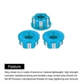 thumbnail image 4 of Tuercas Hexagonales de Aluminio Unique Bargains M4 para Ruedas RC 1/10 Camiones Todoterreno 4Pcs Azul Cielo, 4 of 6